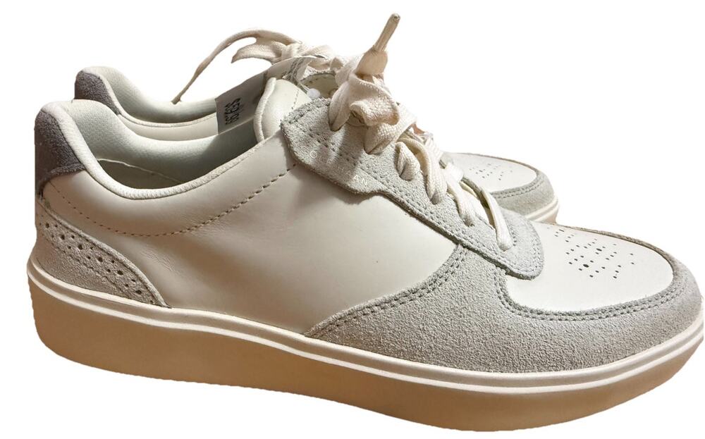 NWT COLE HAAN Men’s Ivory/Silver Birch Grand CC Transition Sneaker Size 7W